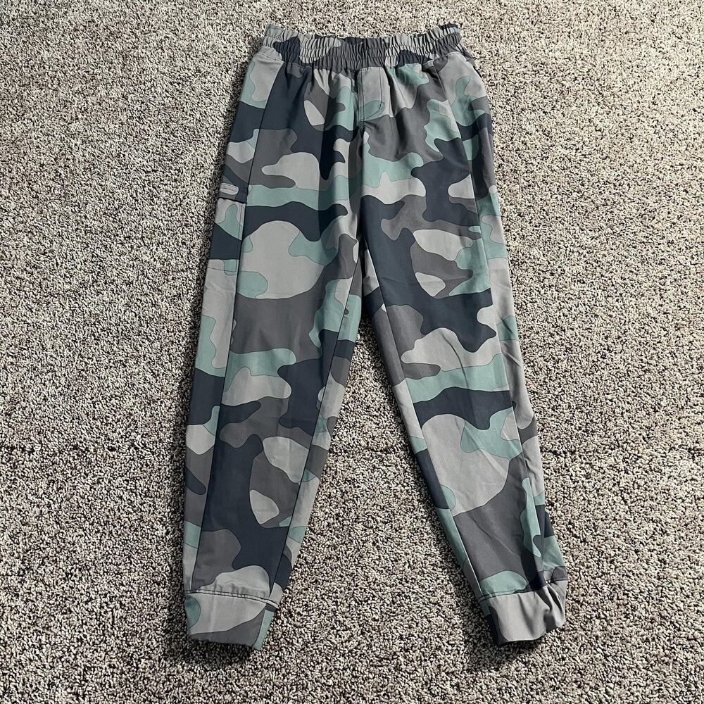 Columbia Pants Small Gray Camo‎ Jogger Elastic Waist Zip Pocket Lightweight